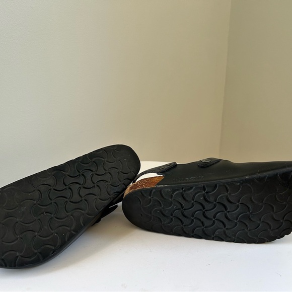 Birkenstock Tokio Black Leather Clogs Sandals Size 36 - Picture 11 of 11